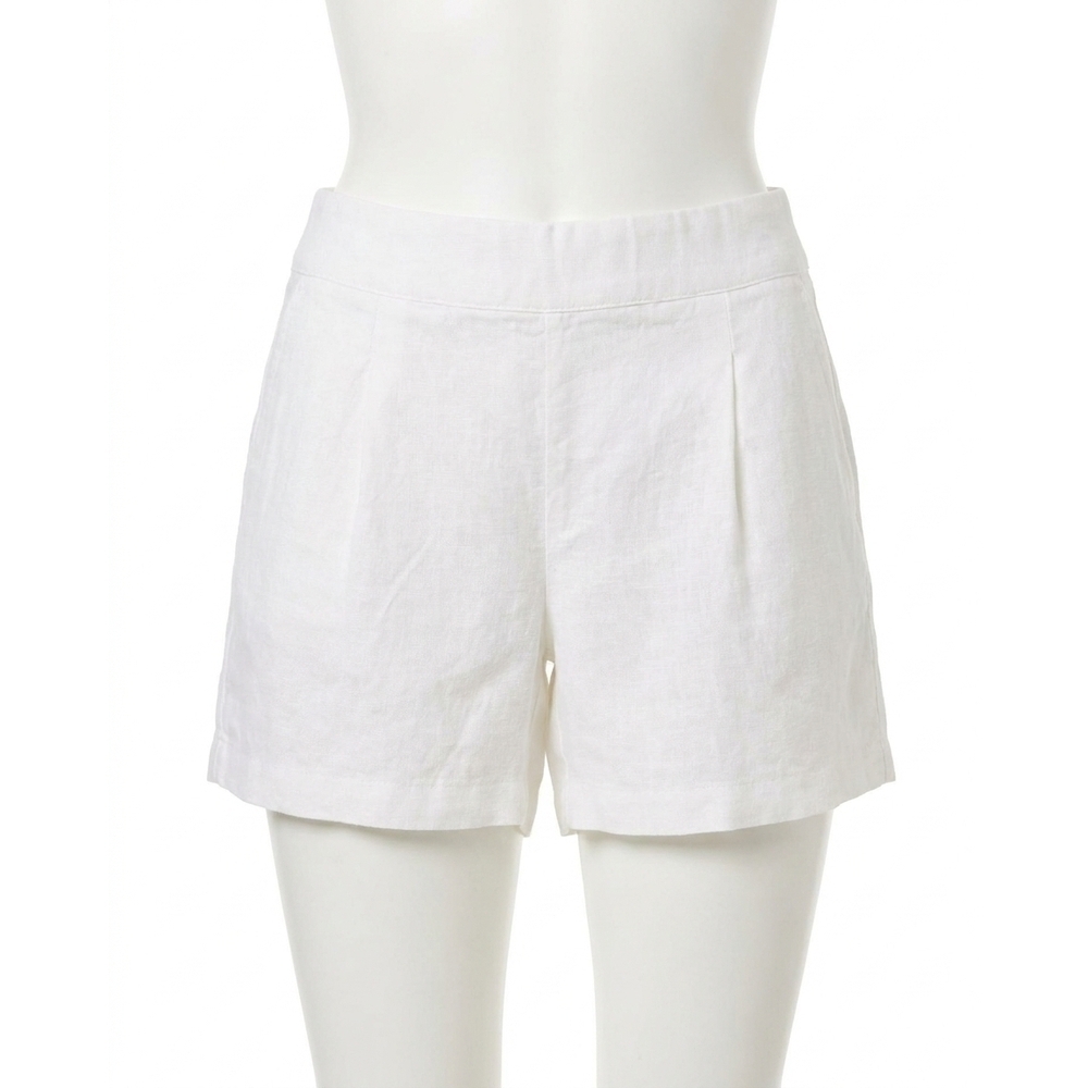 NEW LILLY PULITZER captina linen shorts in resort white